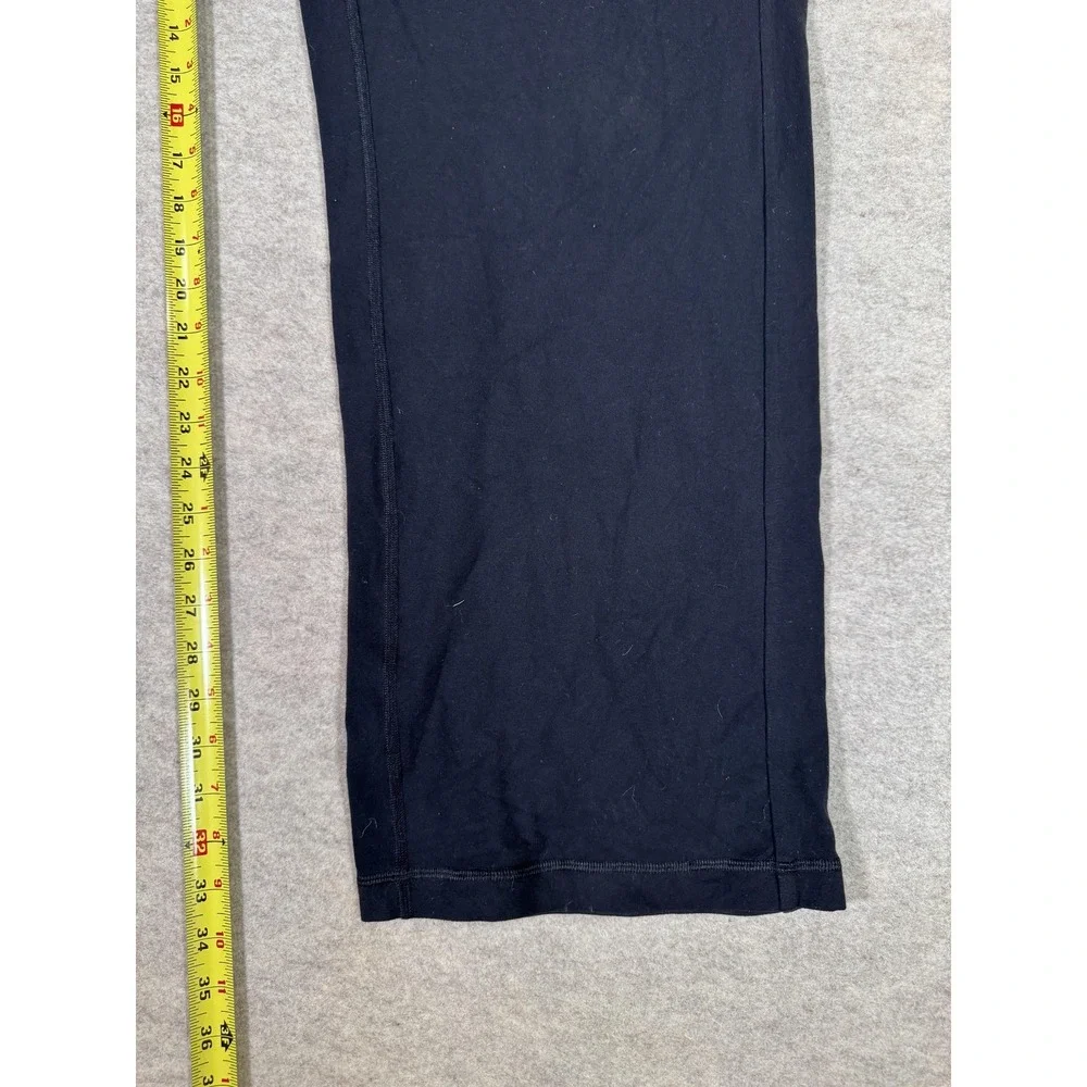 Lululemon‎ Sweatpants Womens XL Black Straight Leg Elastic Waist Pockets Yoga